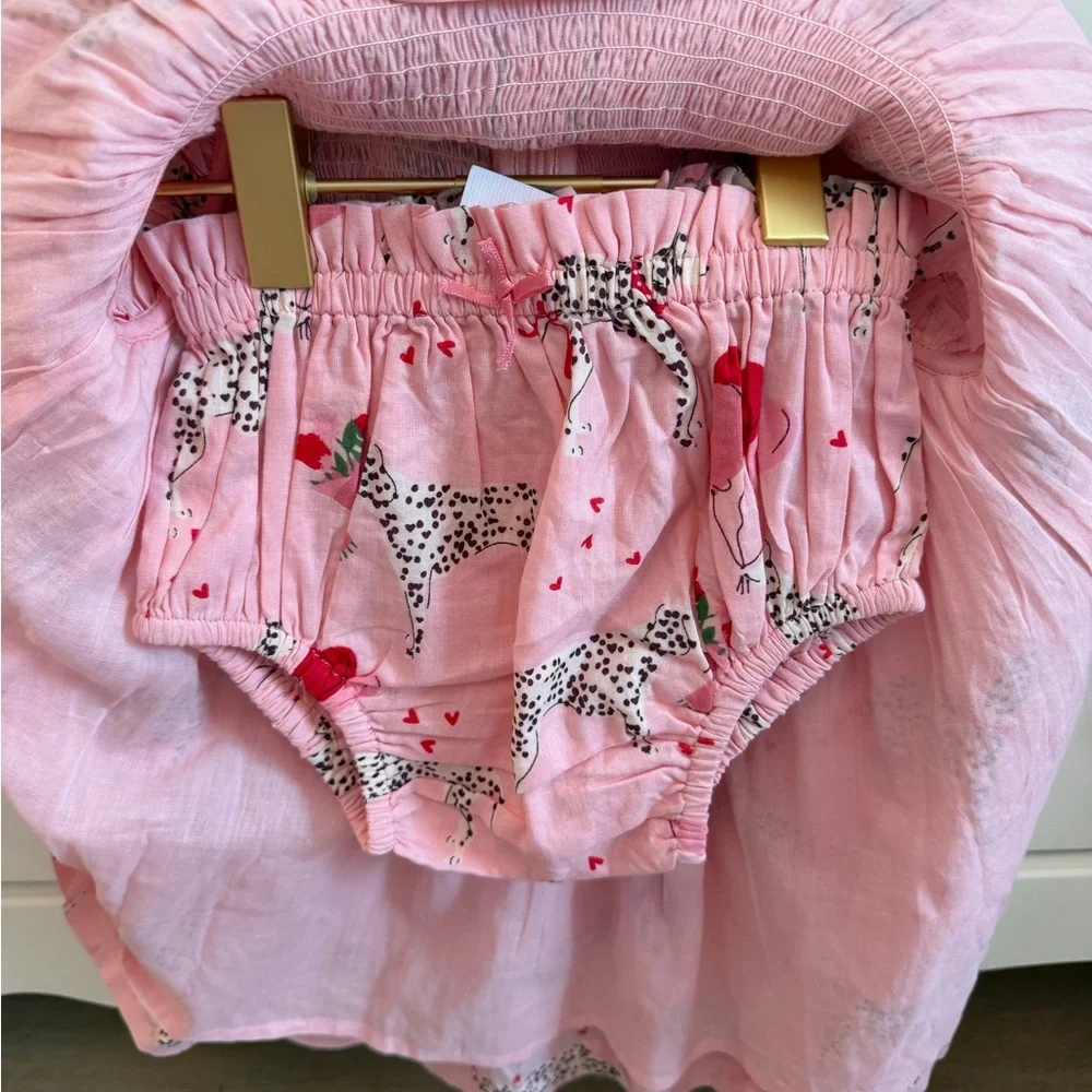 NWT pink chicken baby girls stevie dress set - Picture 3 of 7
